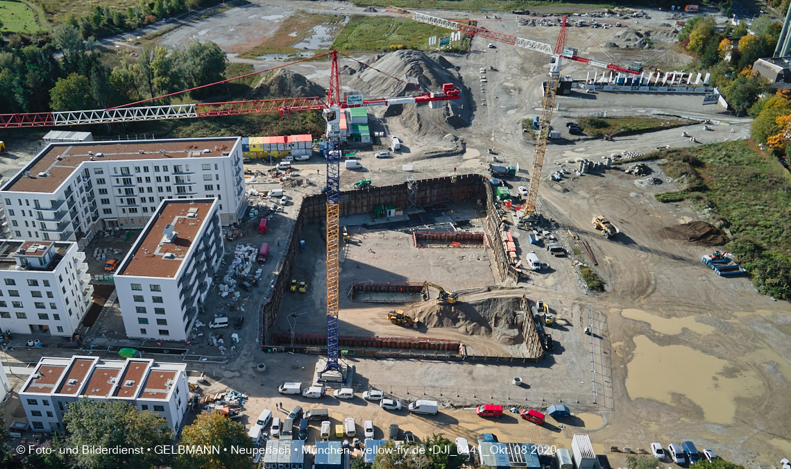 09.10.2020 - Baustelle Alexisqaurtier und Pandion Verde in Neuperlach